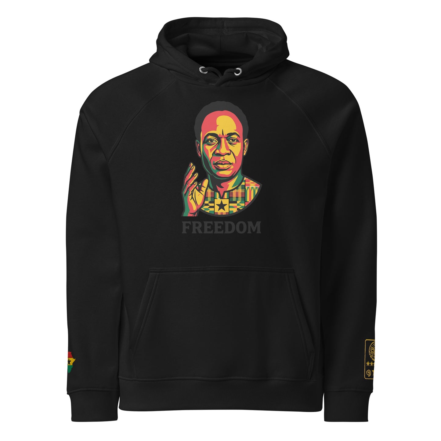 Hoodie Kwame Nkrumah FREEDOM — KAMA MEMORIES — Streetwear identitaire KAMA by MG