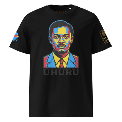 T-shirt Patrice Lumumba UHURU — KAMA MEMORIES — Streetwear identitaire KAMA by MG